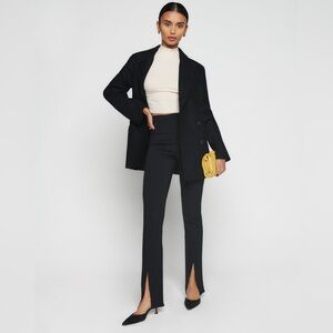 Do + Be Black High-Waisted Split Hem Pants - size Small